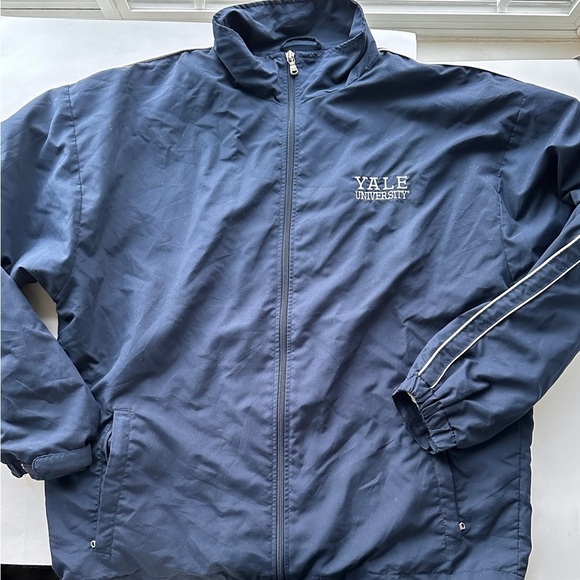 Charles River Apparel Other - Men's Yale Navy Blue Zip Windbreaker Jacket Size Medium Charles River Iv…